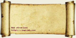 Isidora Mališananin vizit kartica